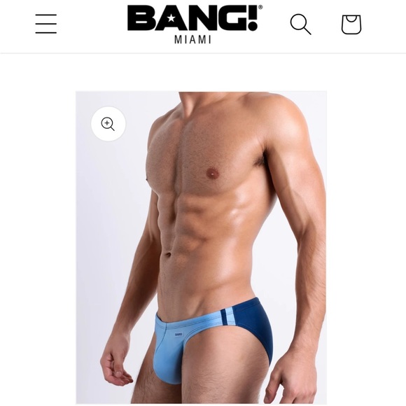 BANG! MIAMI-CASINO ROYALE (BLUE) - Swim Mini Brief - Picture 1 of 5